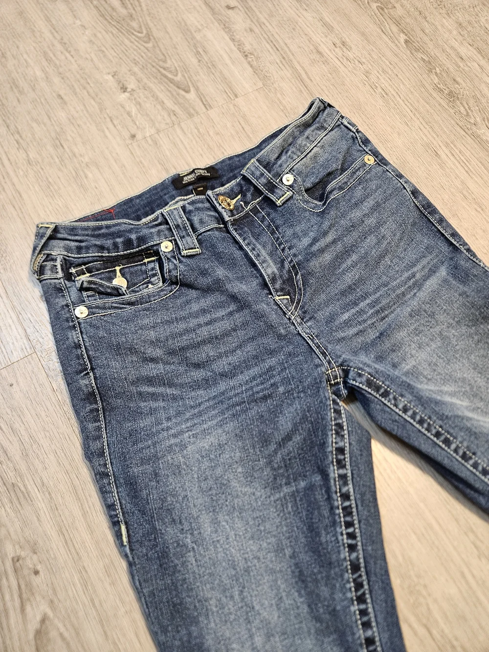 True Religion Women's Indigo Jennie Curvy Skinny Jeans - Signature Pockets - Picture 12 of 13